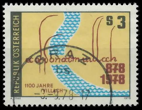 ÖSTERREICH 1978 Nr 1582 gestempelt 25C50E