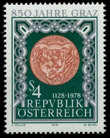 ÖSTERREICH 1978 Nr 1583 postfrisch 25C522