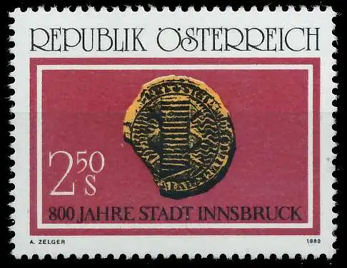 ÖSTERREICH 1980 Nr 1647 postfrisch 25C70E