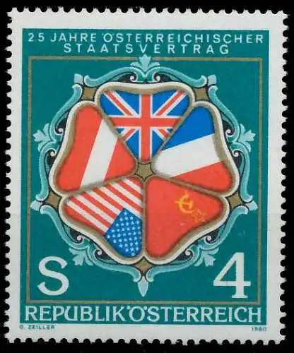 ÖSTERREICH 1980 Nr 1641 postfrisch 25C716