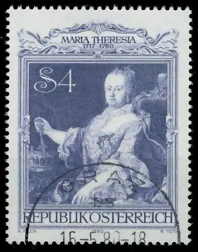 ÖSTERREICH 1980 Nr 1639 gestempelt 25C722