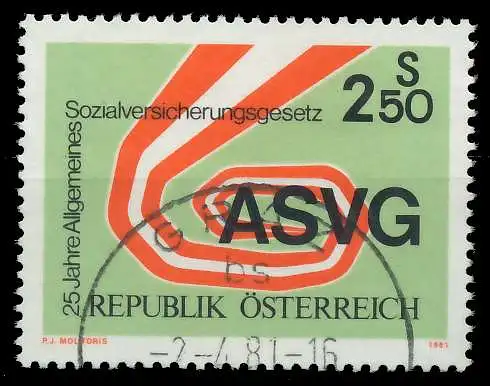ÖSTERREICH 1981 Nr 1664 gestempelt 25C792