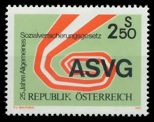 ÖSTERREICH 1981 Nr 1664 postfrisch 25C79A