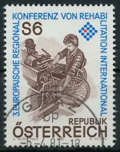 ÖSTERREICH 1981 Nr 1667 gestempelt 25C7B6