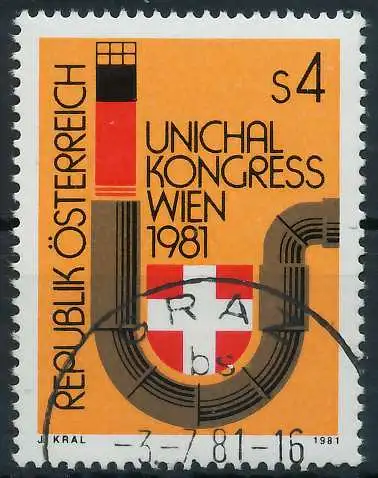 ÖSTERREICH 1981 Nr 1669 gestempelt 25C7DE
