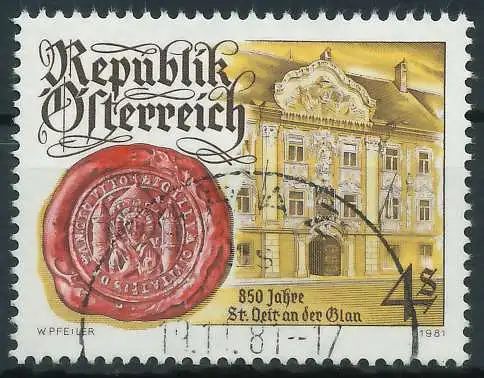 ÖSTERREICH 1981 Nr 1675 gestempelt 25C80A