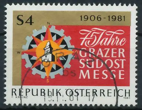 ÖSTERREICH 1981 Nr 1682 gestempelt 25C832