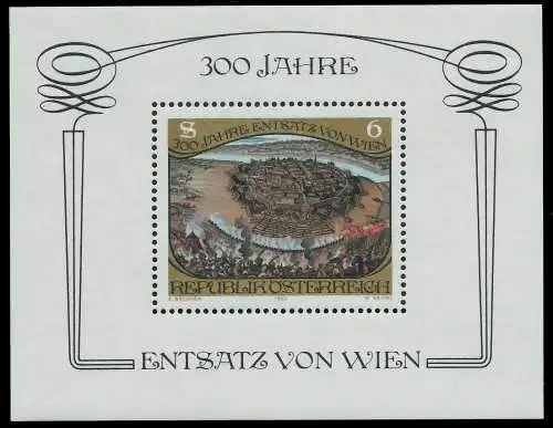 ÖSTERREICH BLOCK KLEINBOGEN Block 6 postfrisch 25CA36