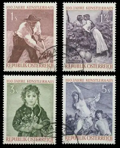 ÖSTERREICH 1961 Nr 1087-1090 gestempelt 25CBB2