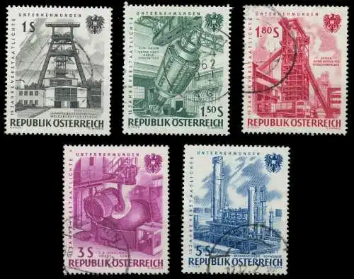 ÖSTERREICH 1961 Nr 1092-1096 gestempelt 25CBC6