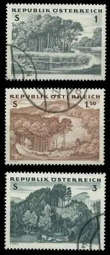 ÖSTERREICH 1962 Nr 1123-1125 gestempelt 25CBEE