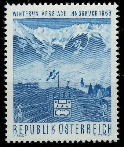 ÖSTERREICH 1968 Nr 1257 postfrisch 2635BA
