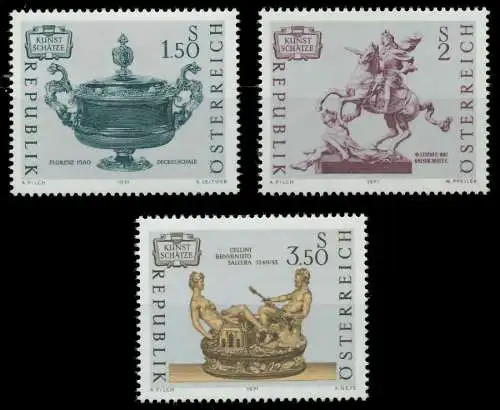 ÖSTERREICH 1971 Nr 1355-1357 postfrisch 2637D6