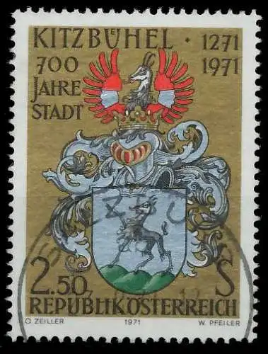 ÖSTERREICH 1971 Nr 1366 gestempelt 2637EA