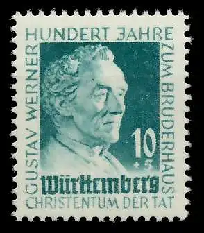 FRANZ. ZONE WTTBG Nr 47 postfrisch 809AF2