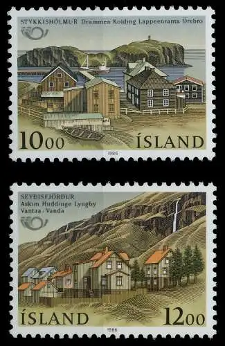 ISLAND 1986 Nr 650-651 postfrisch SB048EE
