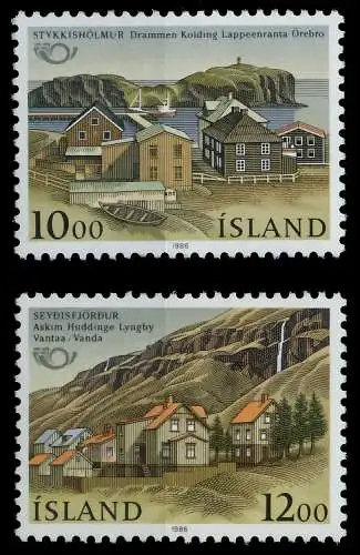 ISLAND 1986 Nr 650-651 postfrisch SB048E6