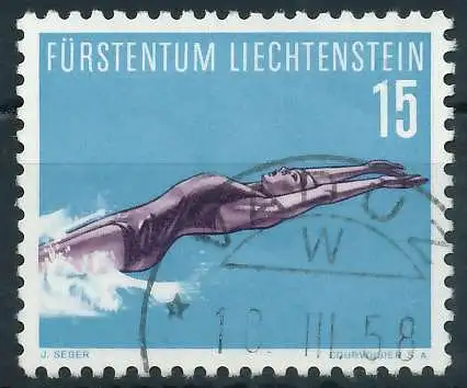 LIECHTENSTEIN 1958 Nr 365 gestempelt 28DFC6