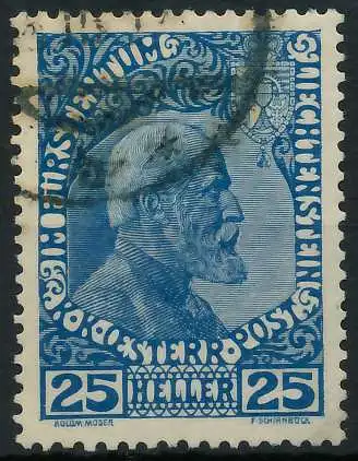 LIECHTENSTEIN 1912 Nr 3ya gestempelt 28E02E