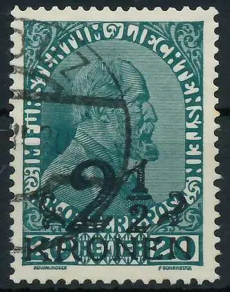 LIECHTENSTEIN 1920 Nr 16 gestempelt 28E056