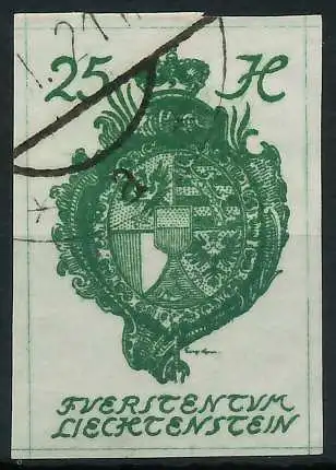 LIECHTENSTEIN 1920 Nr 21 gestempelt 28E082