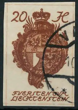 LIECHTENSTEIN 1920 Nr 20 gestempelt 28E0AA