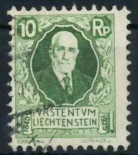 LIECHTENSTEIN 1925 Nr 72 gestempelt 28E15E