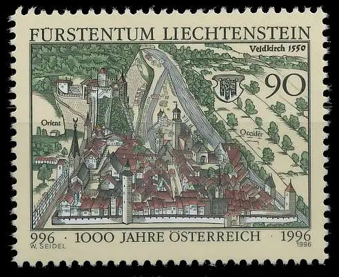 LIECHTENSTEIN 1996 Nr 1137 postfrisch 2986BE
