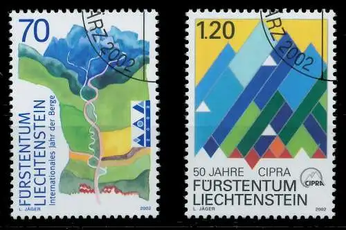 LIECHTENSTEIN 2002 Nr 1289-1290 gestempelt 29871E