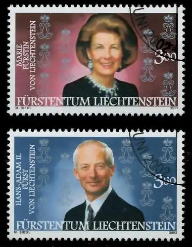 LIECHTENSTEIN 2002 Nr 1292-1293 gestempelt 298722