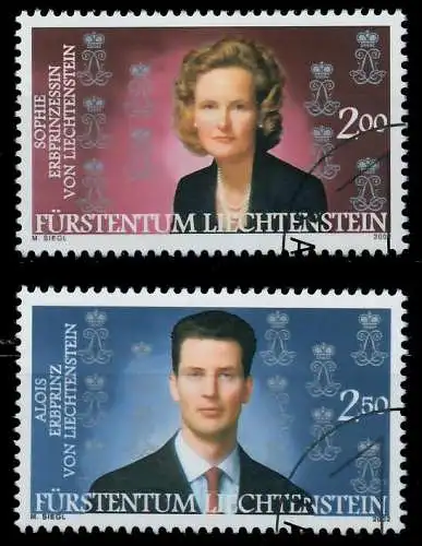 LIECHTENSTEIN 2002 Nr 1299-1300 gestempelt 29872A