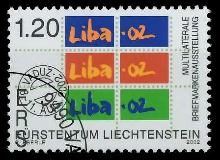 LIECHTENSTEIN 2002 Nr 1285 gestempelt 29875A