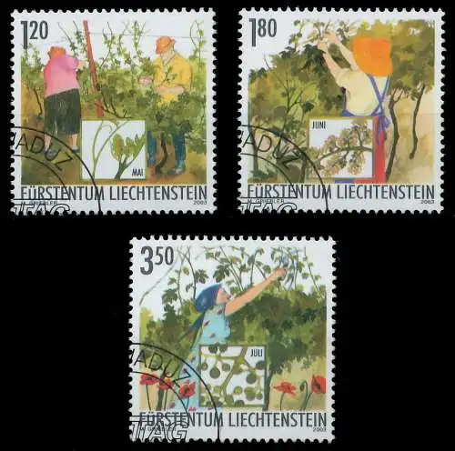 LIECHTENSTEIN 2003 Nr 1316-1318 gestempelt 29878A