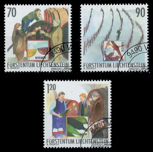 LIECHTENSTEIN 2003 Nr 1333-1335 gestempelt 2987F6