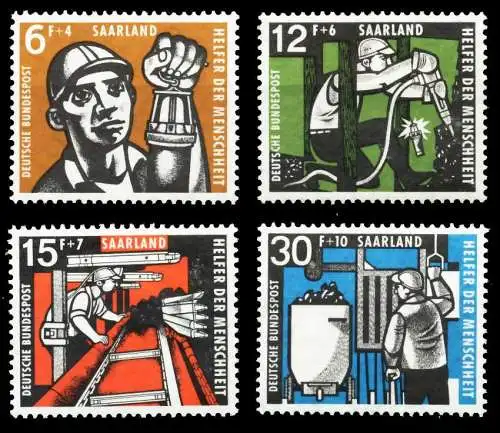 SAAR OPD 1957 Nr 404-407 postfrisch S3E9F02
