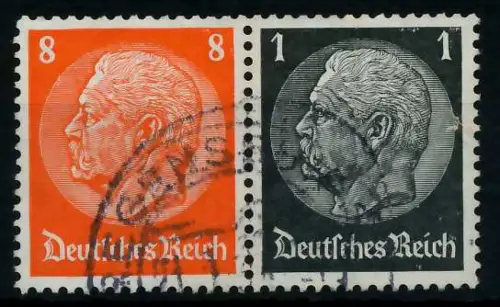 D-REICH ZUSAMMENDRUCK Nr W64 gestempelt WAAGR PAAR 7A18AE