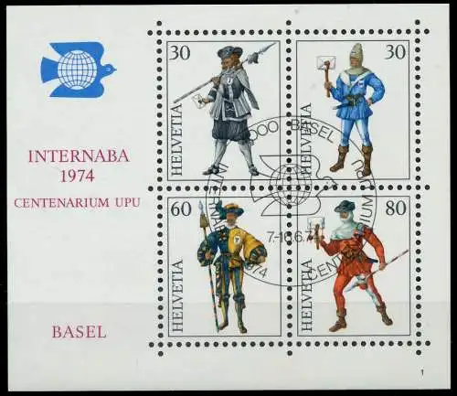 SCHWEIZ BLOCK KLEINBOGEN 1970-1979 Block 22-01 2EA3CA