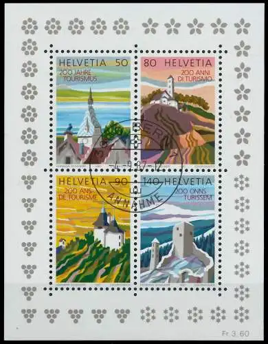 SCHWEIZ BLOCK KLEINBOGEN 1980-1989 Block 25 ZEN 2EA47E