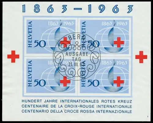 SCHWEIZ BLOCK KLEINBOGEN 1960-1969 Block 19-01 2EA4DA