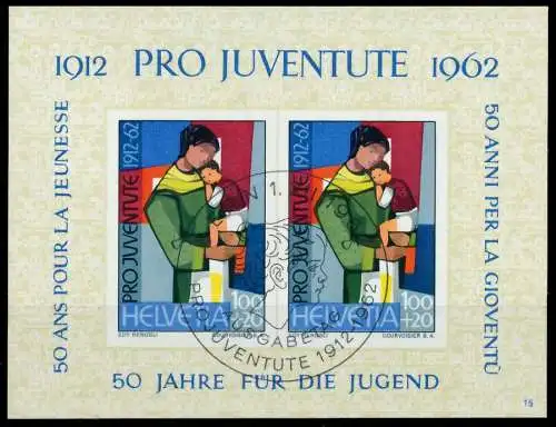 SCHWEIZ BLOCK KLEINBOGEN 1960-1969 Block 18-15 2EA516