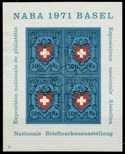 SCHWEIZ BLOCK KLEINBOGEN 1970-1979 Block 21-06 2EA5B2