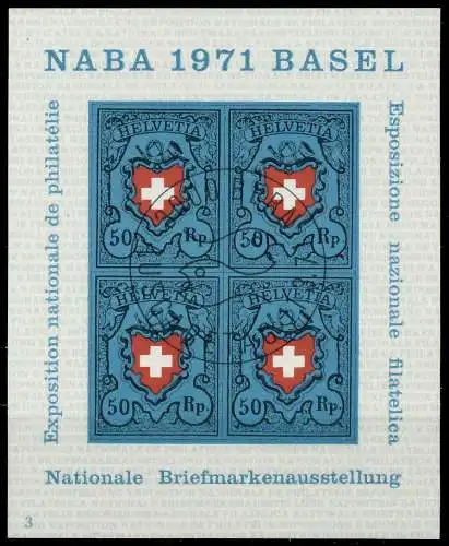 SCHWEIZ BLOCK KLEINBOGEN 1970-1979 Block 21-03 2EA5BE