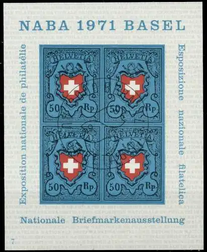 SCHWEIZ BLOCK KLEINBOGEN 1970-1979 Block 21-07 SE01B7A