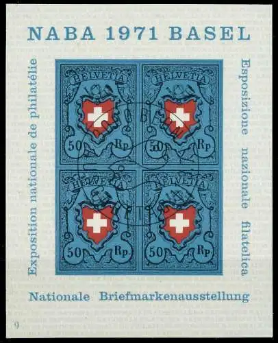 SCHWEIZ BLOCK KLEINBOGEN 1970-1979 Block 21-09 2EA5D6