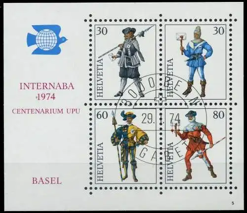 SCHWEIZ BLOCK KLEINBOGEN 1970-1979 Block 22-05 2EA686