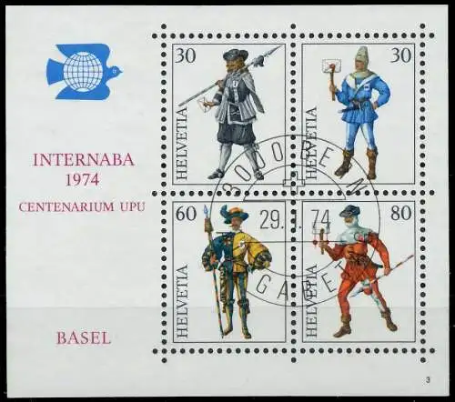 SCHWEIZ BLOCK KLEINBOGEN 1970-1979 Block 22-03 2EA68A