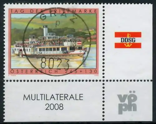 ÖSTERREICH 2008 Nr 2767 zentrisch gestempelt ECKE-URE 2EA722