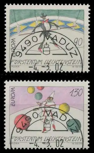 LIECHTENSTEIN 2002 Nr 1283-1284 gestempelt 2EA7D2
