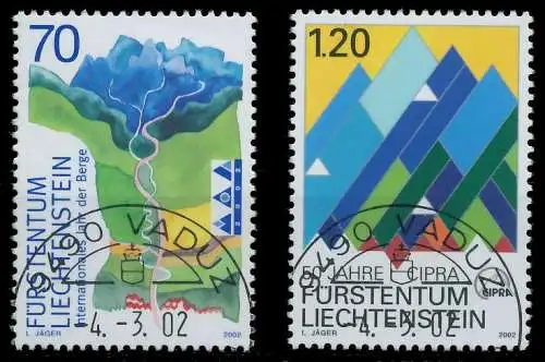 LIECHTENSTEIN 2002 Nr 1289-1290 gestempelt 2EA7D6