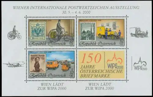 ÖSTERREICH BLOCK KLEINBOGEN Block 14 postfrisch SE07886